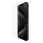 Protector de Pantalla Belkin OVR Tempered Antimicrobial para iPhone 15 Pro Max - Transparente