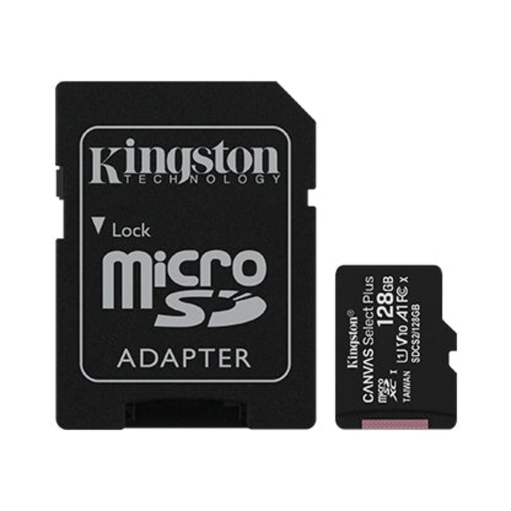 Memoria Kingston MicSDXC Canvas Select Plus 100R A1 C10 128GB - Negro