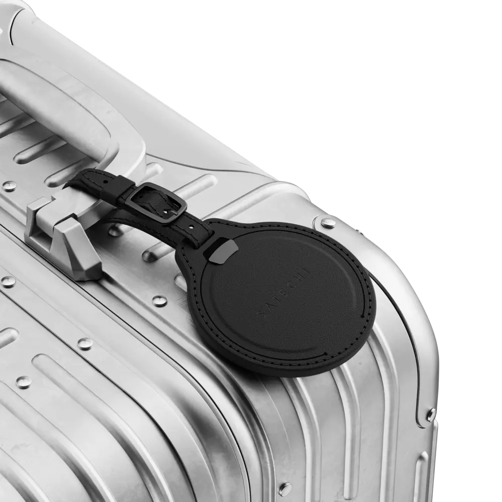 Llavero_para_AirTag_de_Cuero_Vegan_Satechi_para_Equipaje_Negro_Posición_6_iShop_Costa_Rica