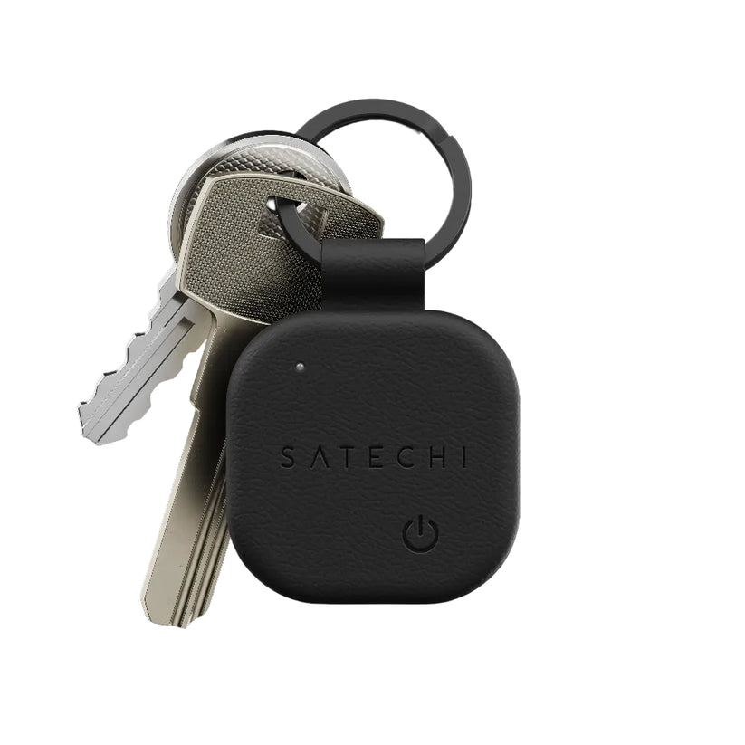 Llavero_de_Cuero_Vegano_Satechi_Compatible_con_Find_My_Negro_Posición_1_iShop_Costa_Rica