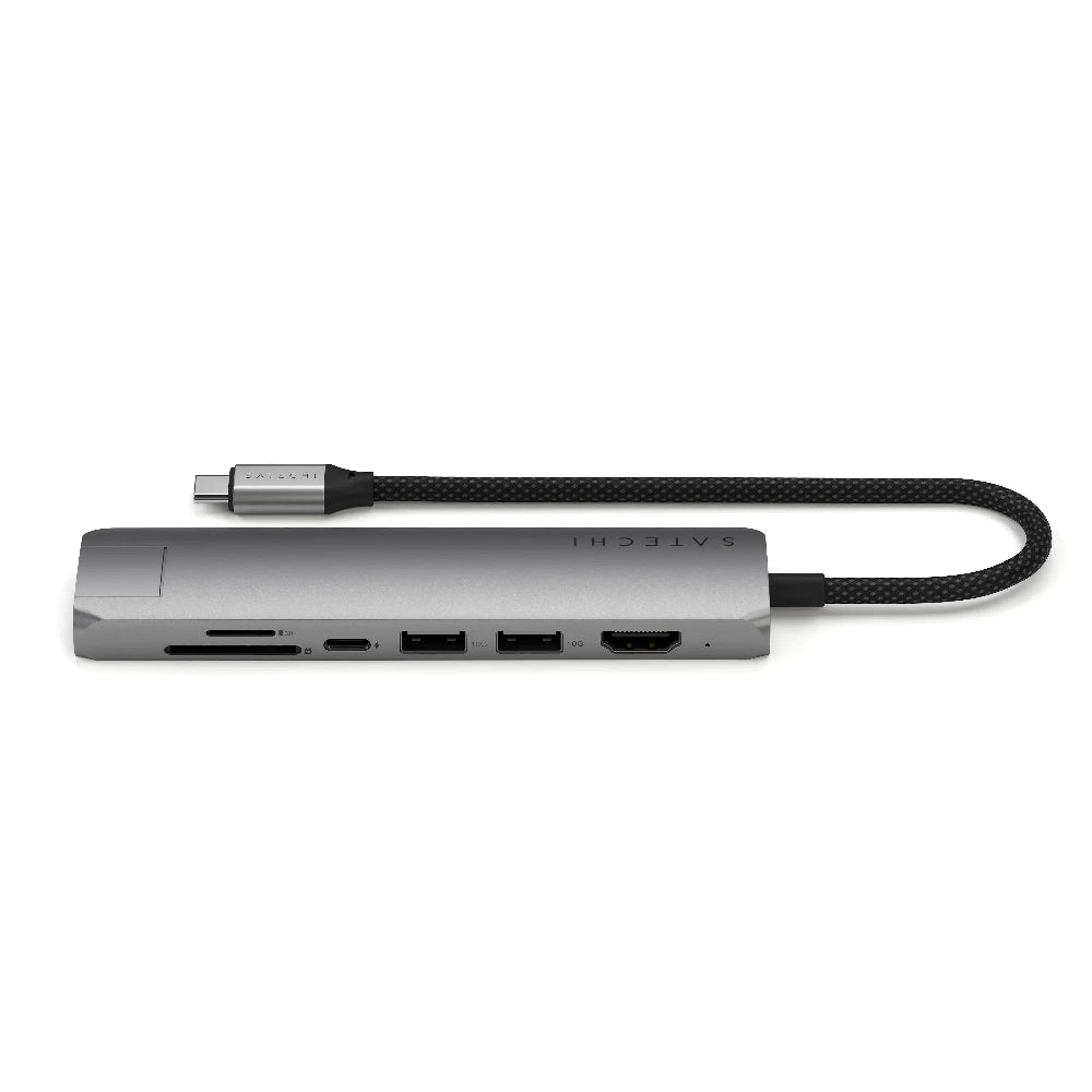 Adaptador_Multipuerto_Satechi_Slim_7_en_1_USB_C_Ethernet_Gris_Espacial_Imagen_posicion_2_iShop_Costa_Rica