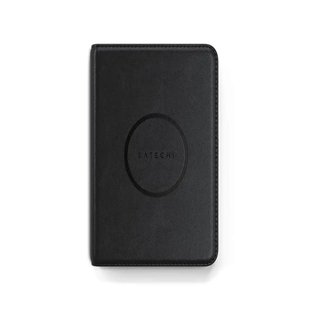 Funda para Pasaporte Satechi Compatible con FindMy Cuero Vegano - Negro