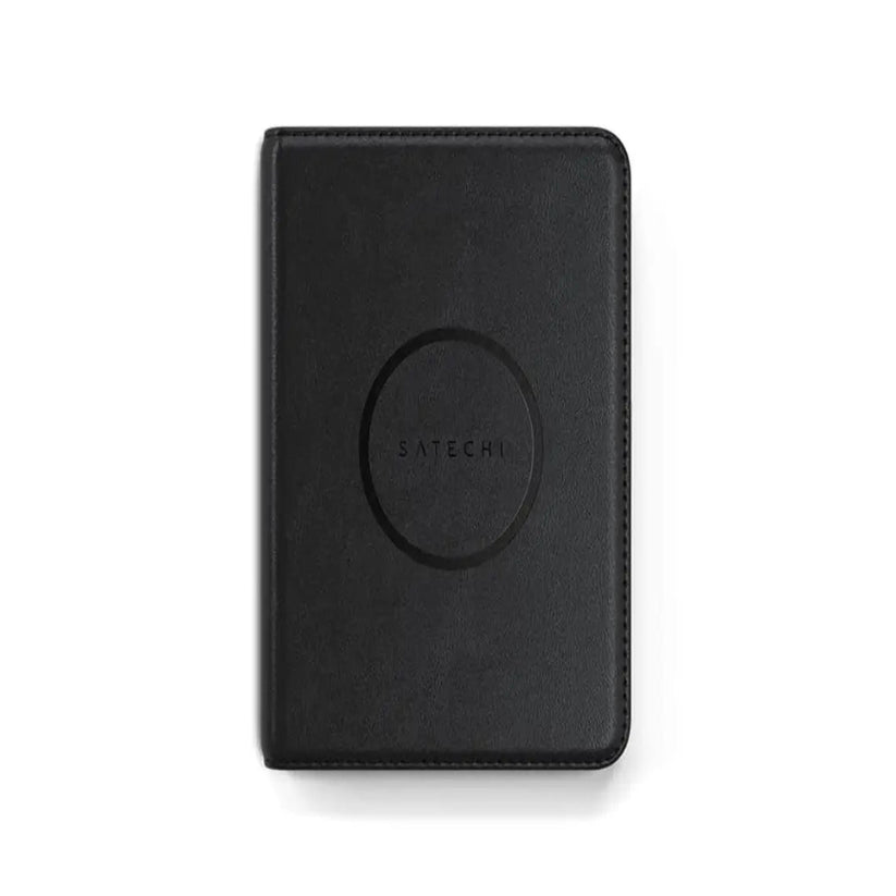 Funda para Pasaporte Satechi Compatible con FindMy Cuero Vegano - Negro