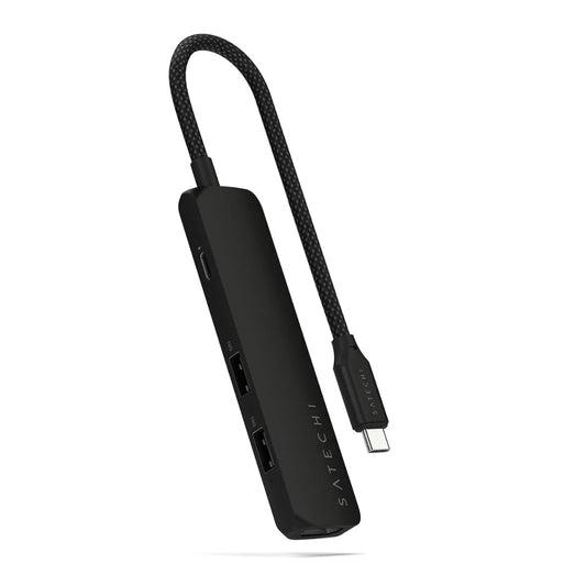 Adaptador Multipuerto Satechi Slim 4 en 1 USB-C - Negro