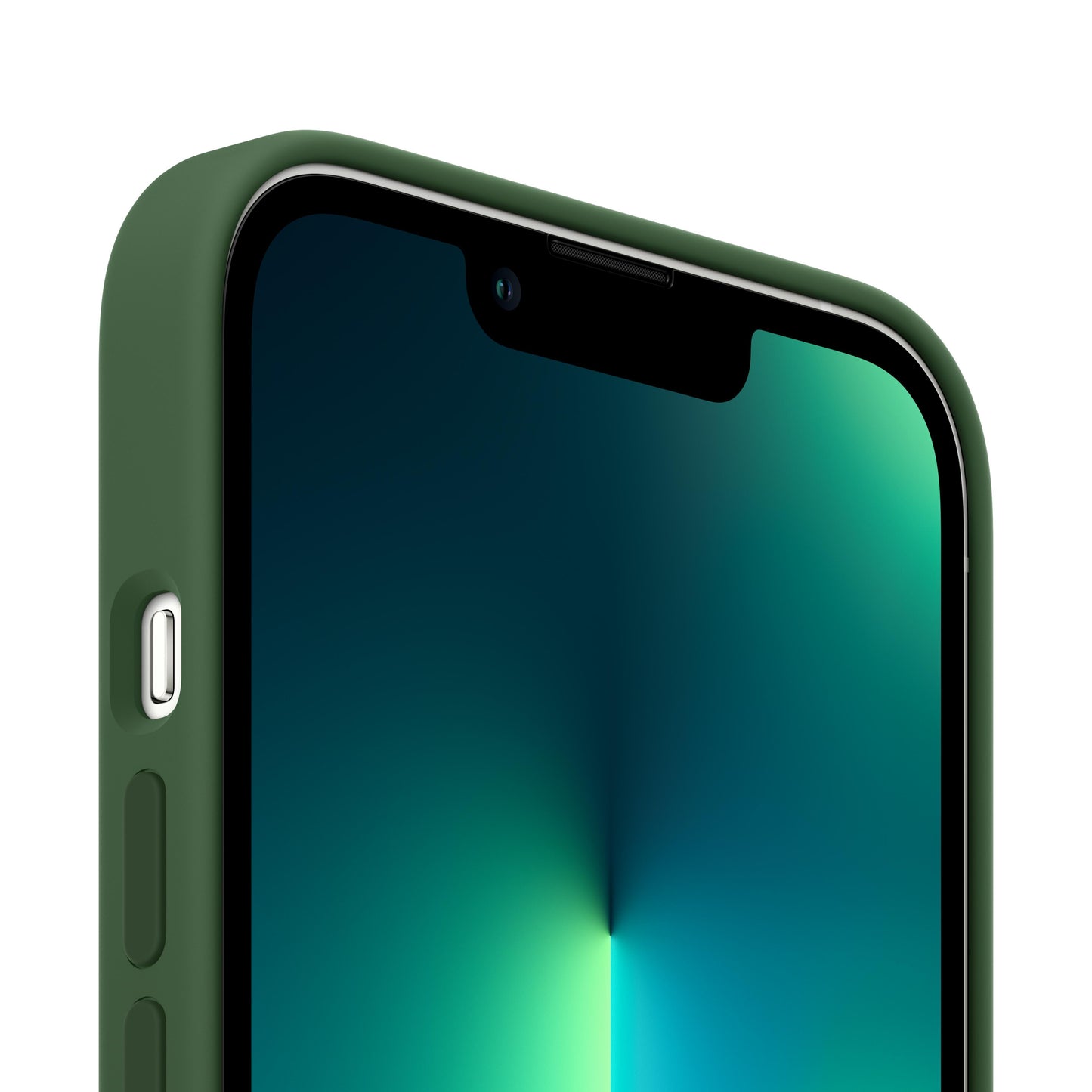 Estuche de silicona con MagSafe para el iPhone 13 Pro - Verde trébol