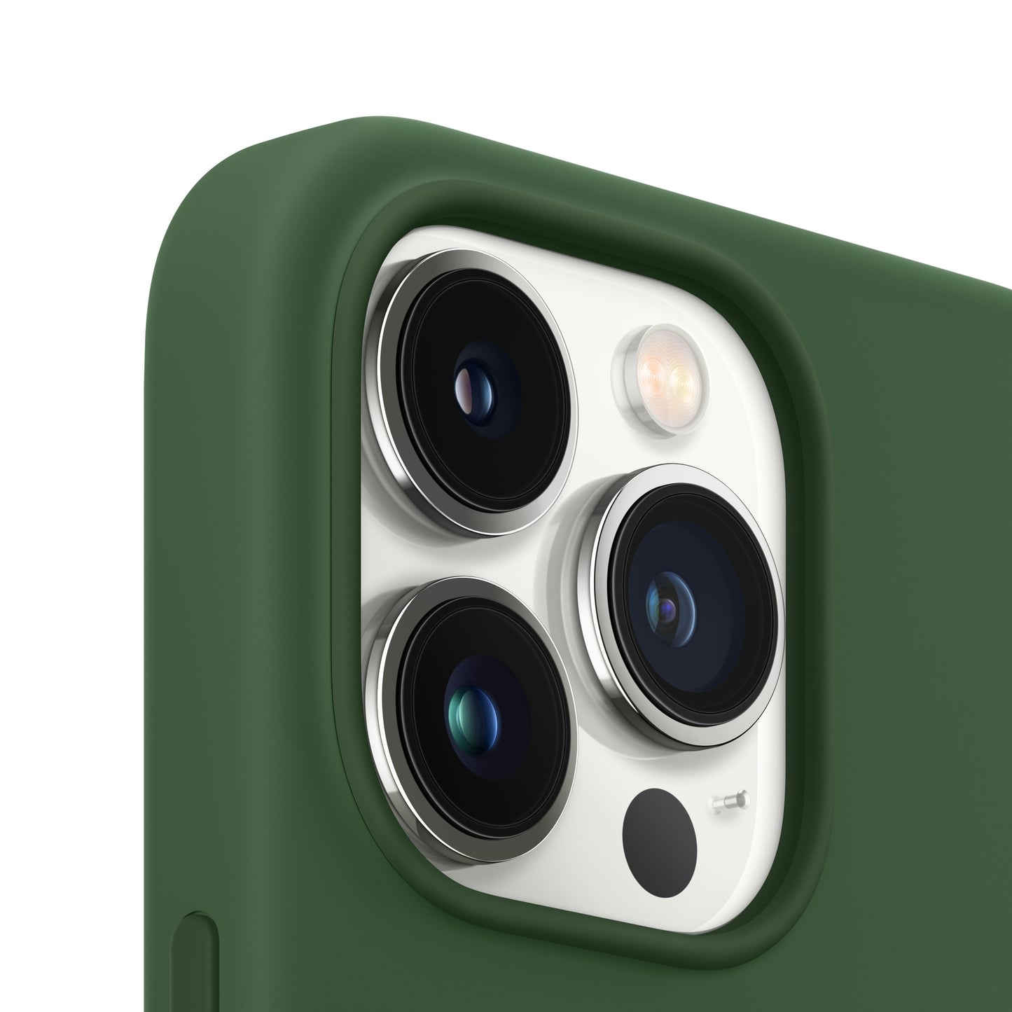 Estuche de silicona con MagSafe para el iPhone 13 Pro - Verde trébol