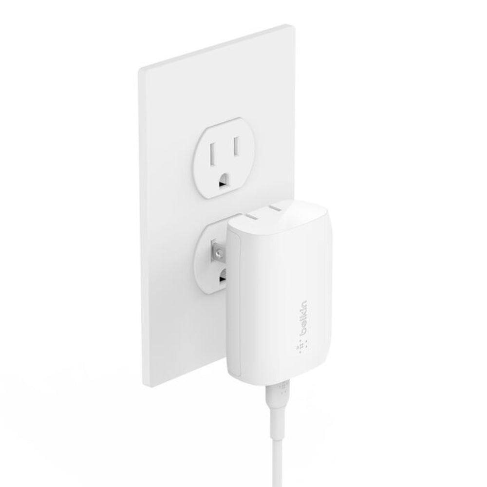 Cargador de pared Belkin USB-C PPS 30W con cable USB-C a USB-C - Blanco