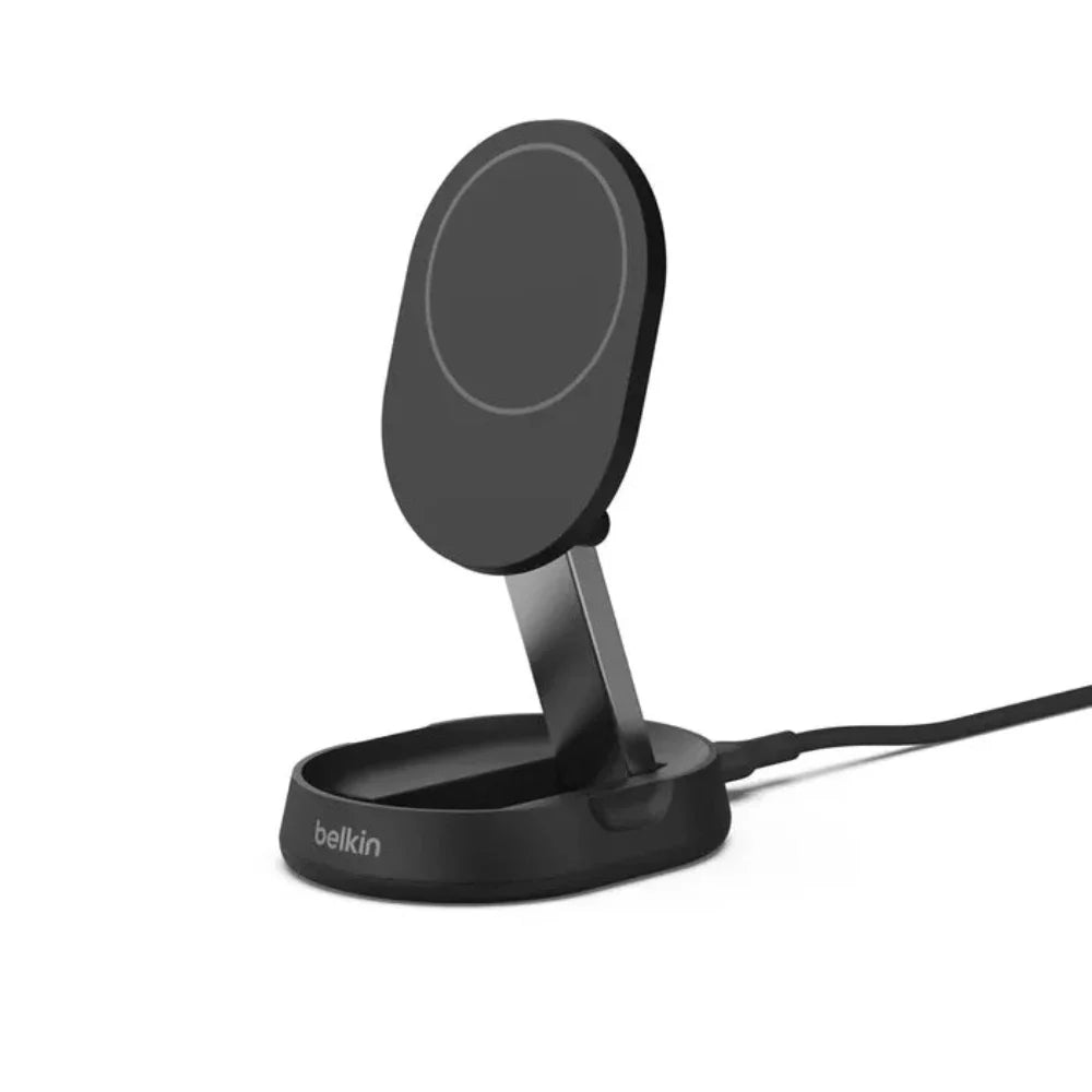 Soporte de carga inalámbrica magnetica convertible Belkin para iPhone con Qi2 15W - Negro