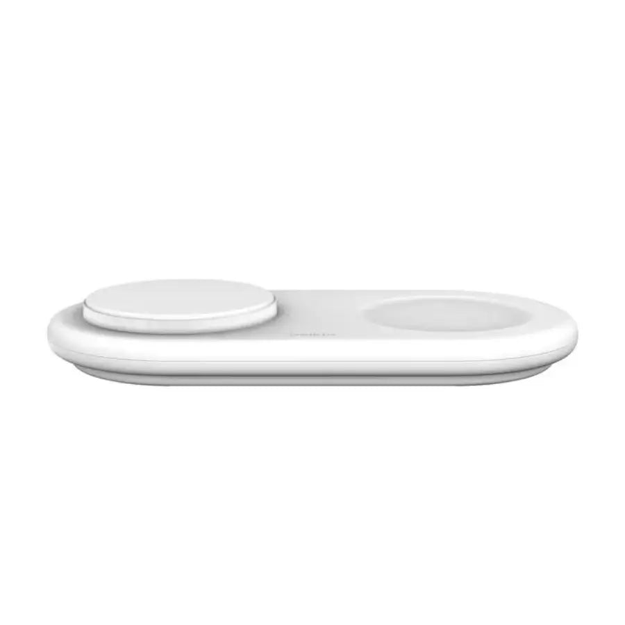 Base de Carga Magnética Belkin 2 en 1 Qi2 15W - Blanco