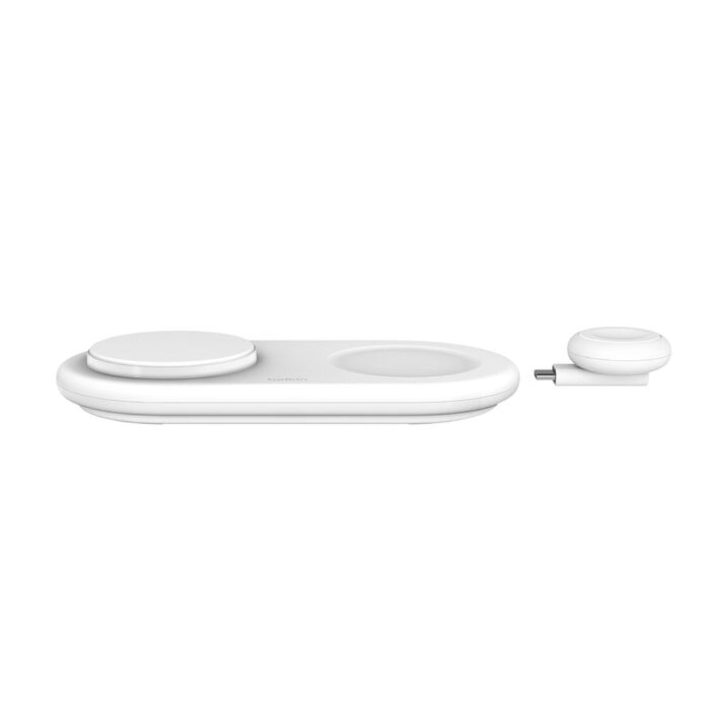 Base de Carga Magnética Belkin 3 en 1 Qi2 15W - Blanco