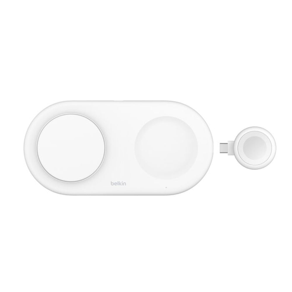 Base de Carga Magnética Belkin 3 en 1 Qi2 15W - Blanco