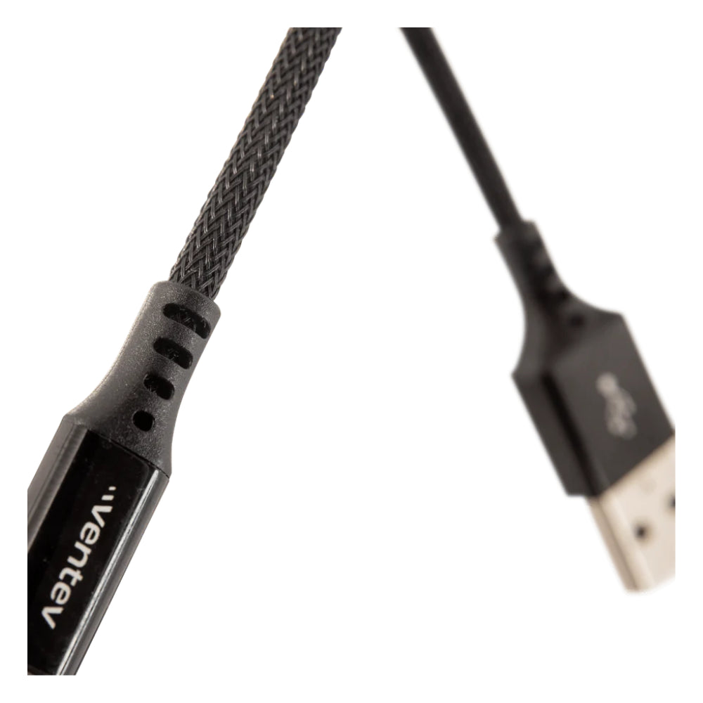 Cable Ventev Alloy USB-A a Lightning de 1.2m - Negro