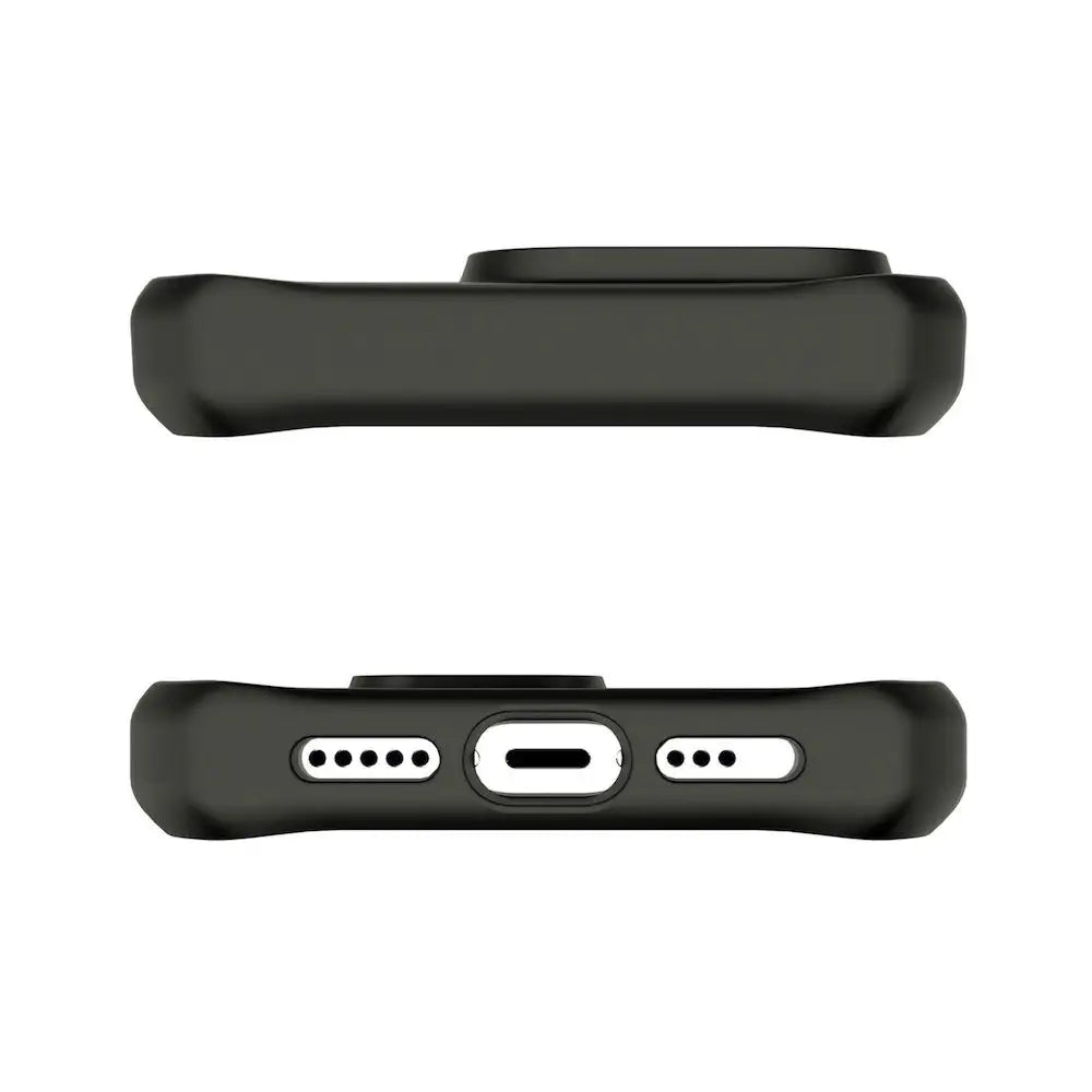 Case ItSkins Hybrid R Frost con MagSafe para iPhone 15/14 - Negro