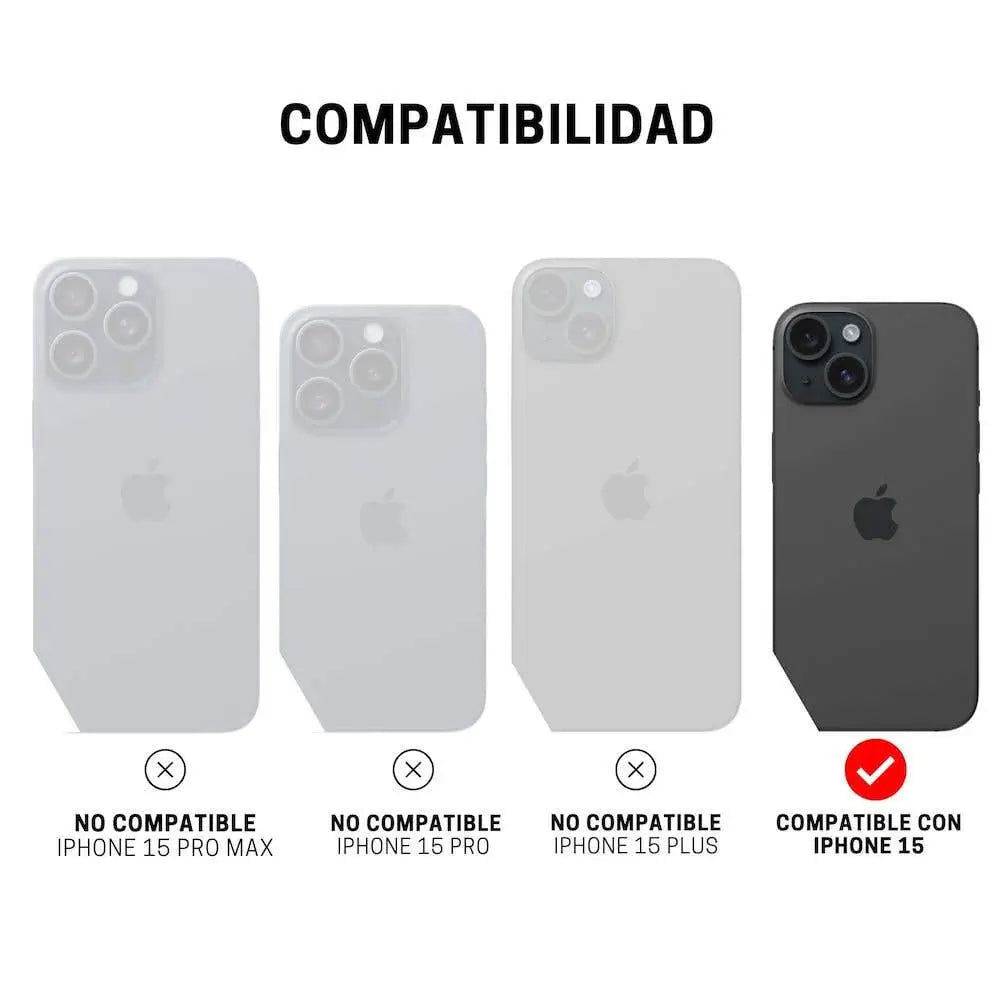 Case ItSkins Spectrum R Clear para iPhone 15/14 - Gris