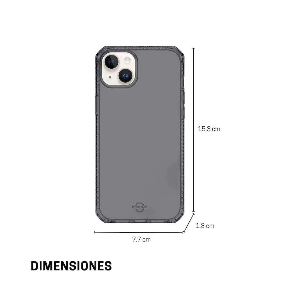 Case ItSkins Spectrum R Clear para iPhone 15/14 - Gris