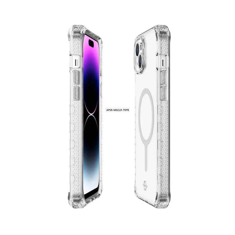 ItSkins Case Supreme R Clear con MagSafe para iPhone 15 Plus - Transparente