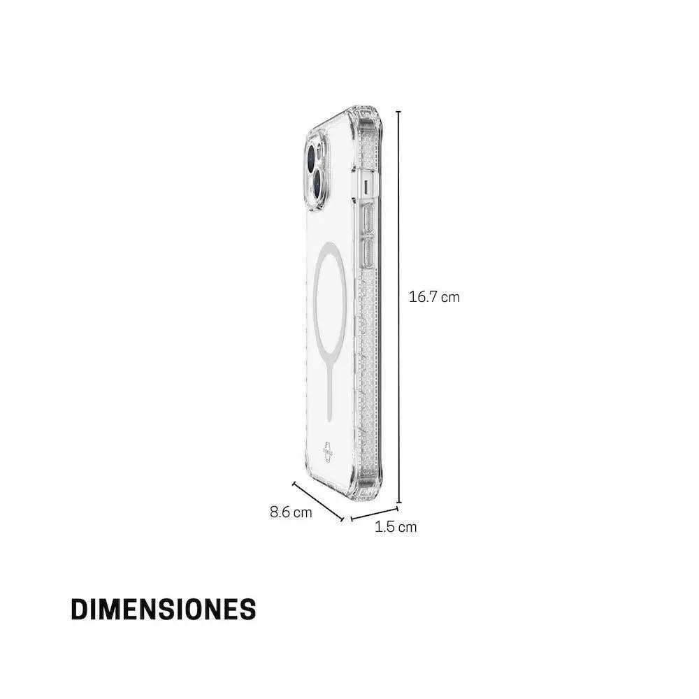 Case ItSkins Supreme R Clear con MagSafe para iPhone 15 Plus - Transparente