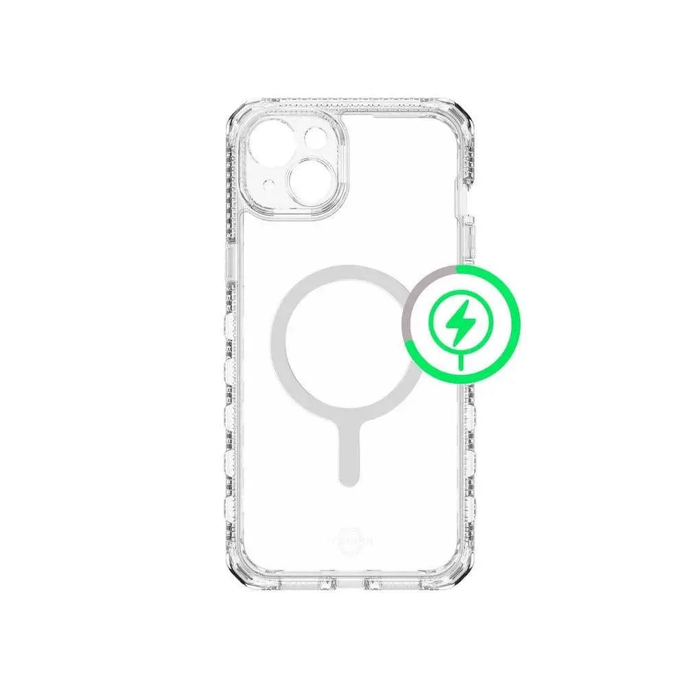 Case ItSkins Supreme R Clear con MagSafe para iPhone 15 Plus - Transparente