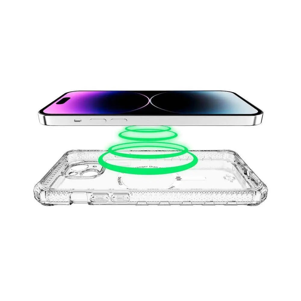 Case ItSkins Supreme R Clear con MagSafe para iPhone 15 Plus - Transparente