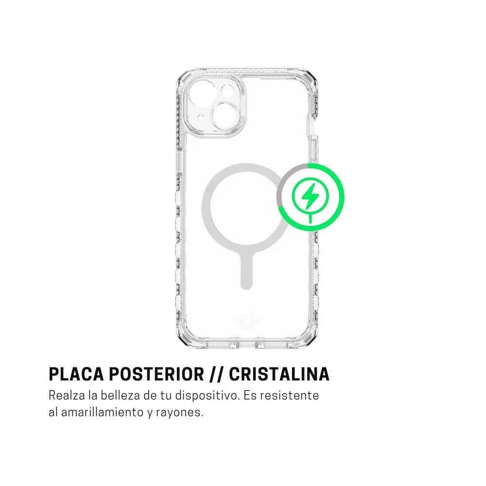 Case ItSkins Supreme R Clear con MagSafe para iPhone 15 Plus - Transparente