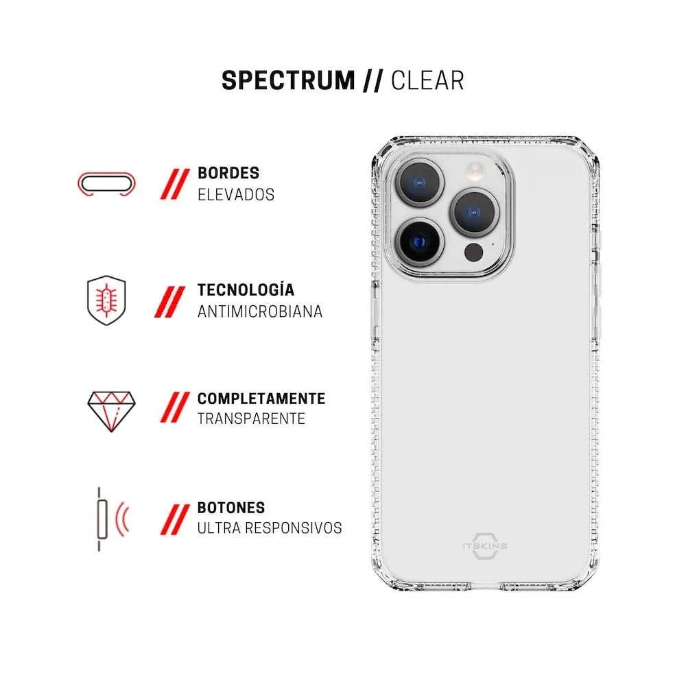 Case ItSkins Spectrum R Clear para iPhone 15 Pro Max - Transparente