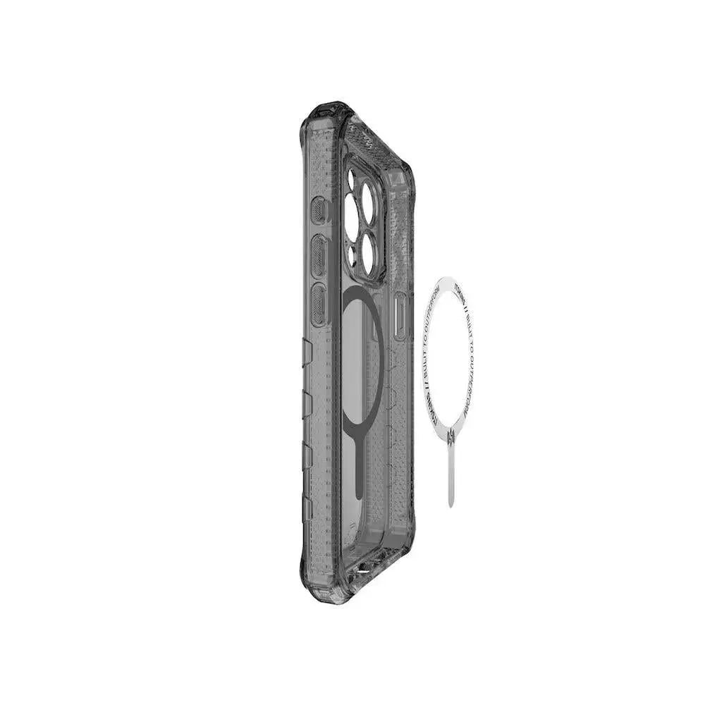 ItSkins Case Supreme R Clear con MagSafe para iPhone 15 Pro - Negro