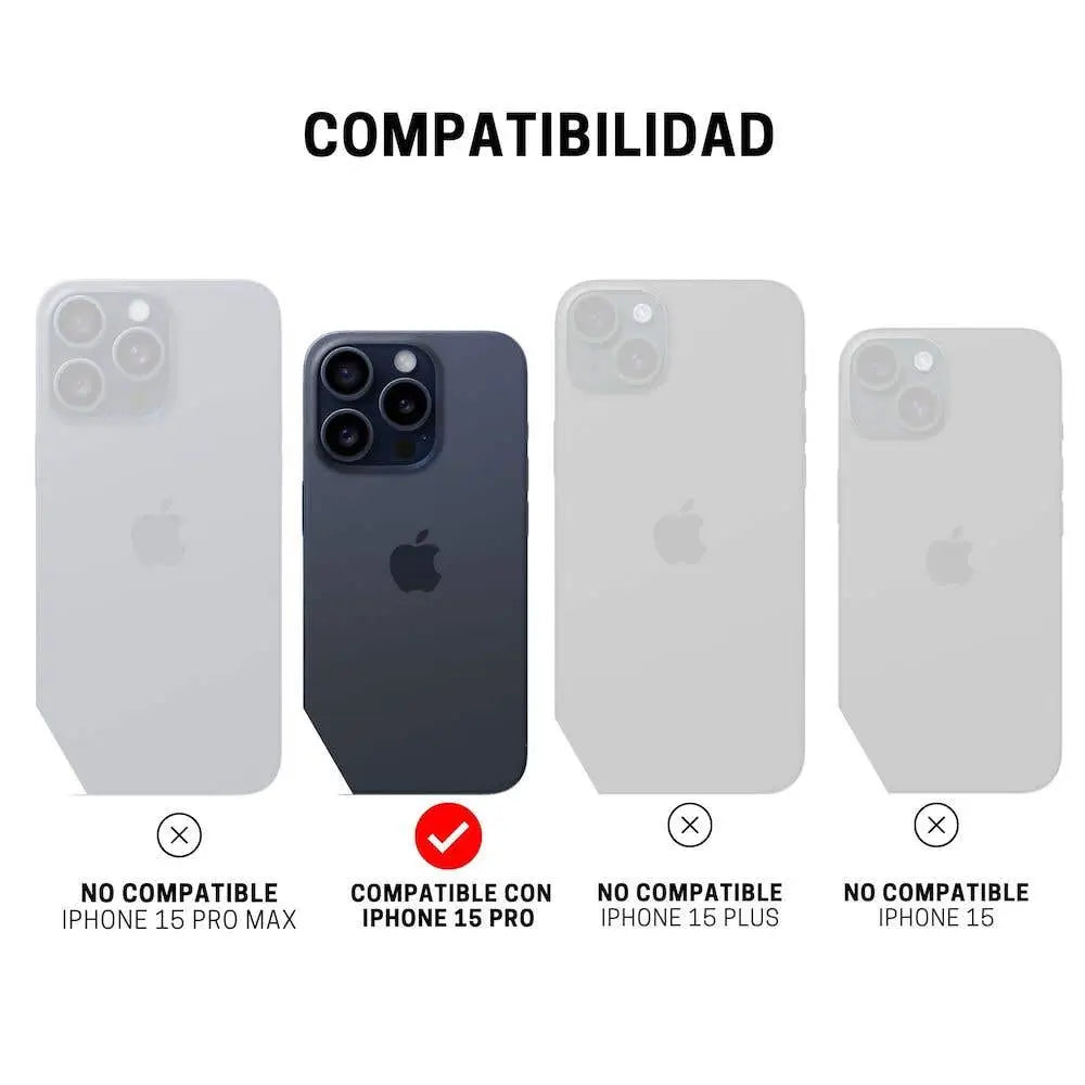 Case ItSkins Spectrum R Clear para iPhone 15 Pro - Gris