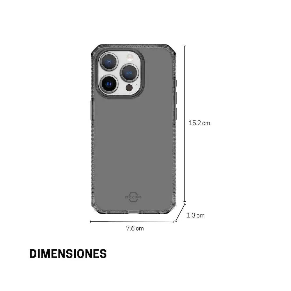 Case ItSkins Spectrum R Clear para iPhone 15 Pro - Gris