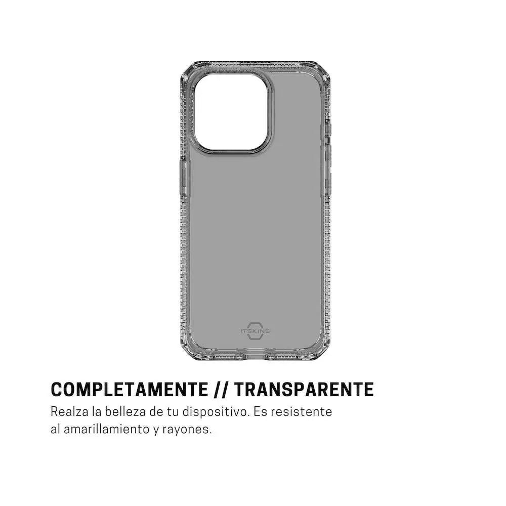 Case ItSkins Spectrum R Clear para iPhone 15 Pro - Gris