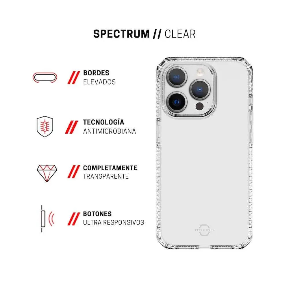 ItSkins Case Spectrum R Clear para iPhone 15 Pro - Transparente