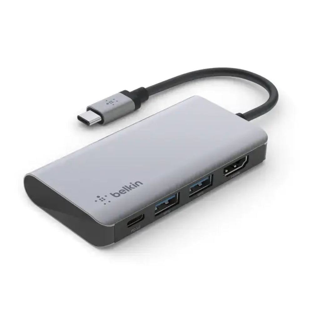 Adaptador Multipuerto Belkin USB-C 4 en 1 - Plata