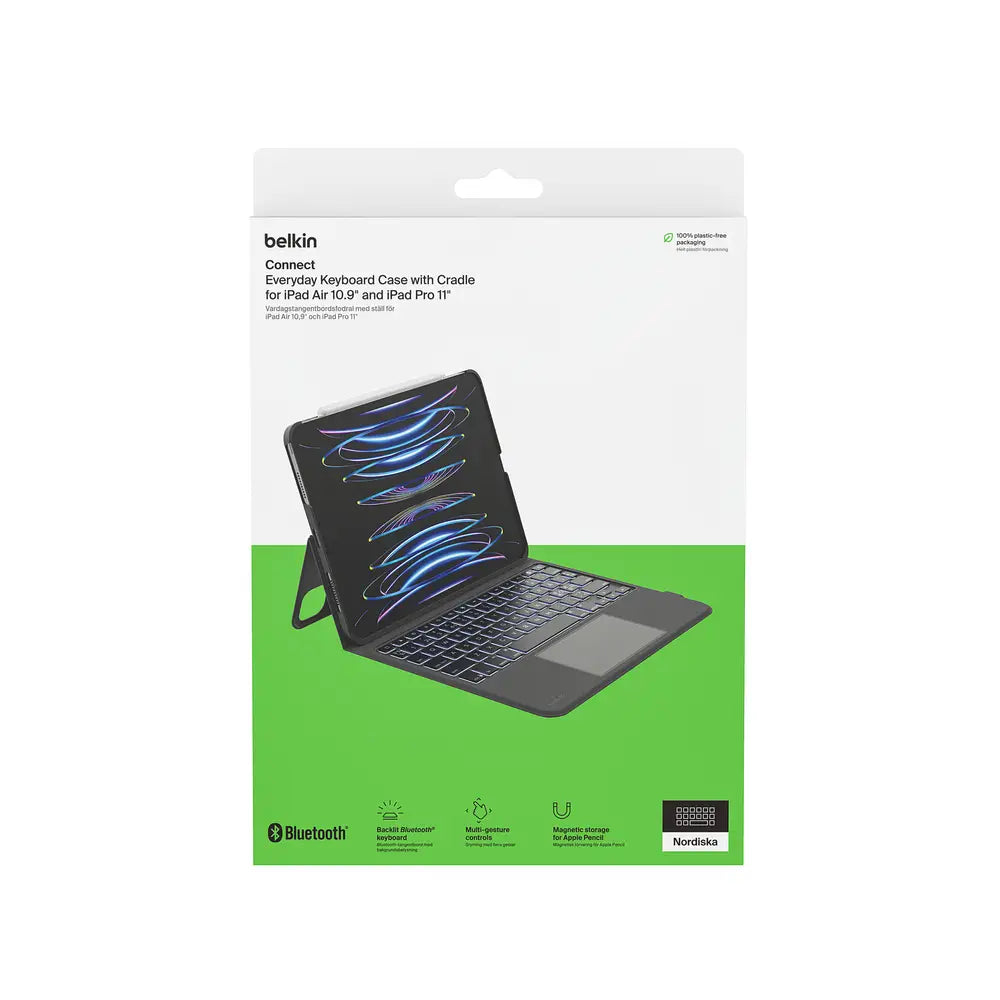 Case con Teclado Everyday Belkin para iPad 10ma Gen - Negro