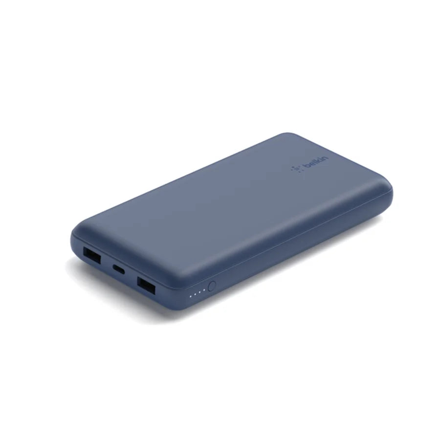 Bateria Externa Belkin 20K Puertos USB-A y USB-C 15W - Azul