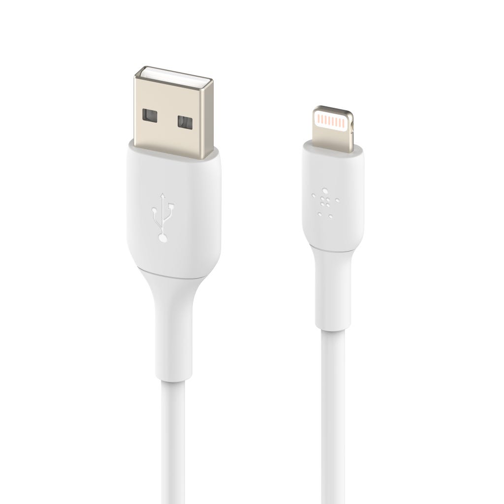 Cable Belkin BoostCharge USB-A a Lightning 3m Blanco