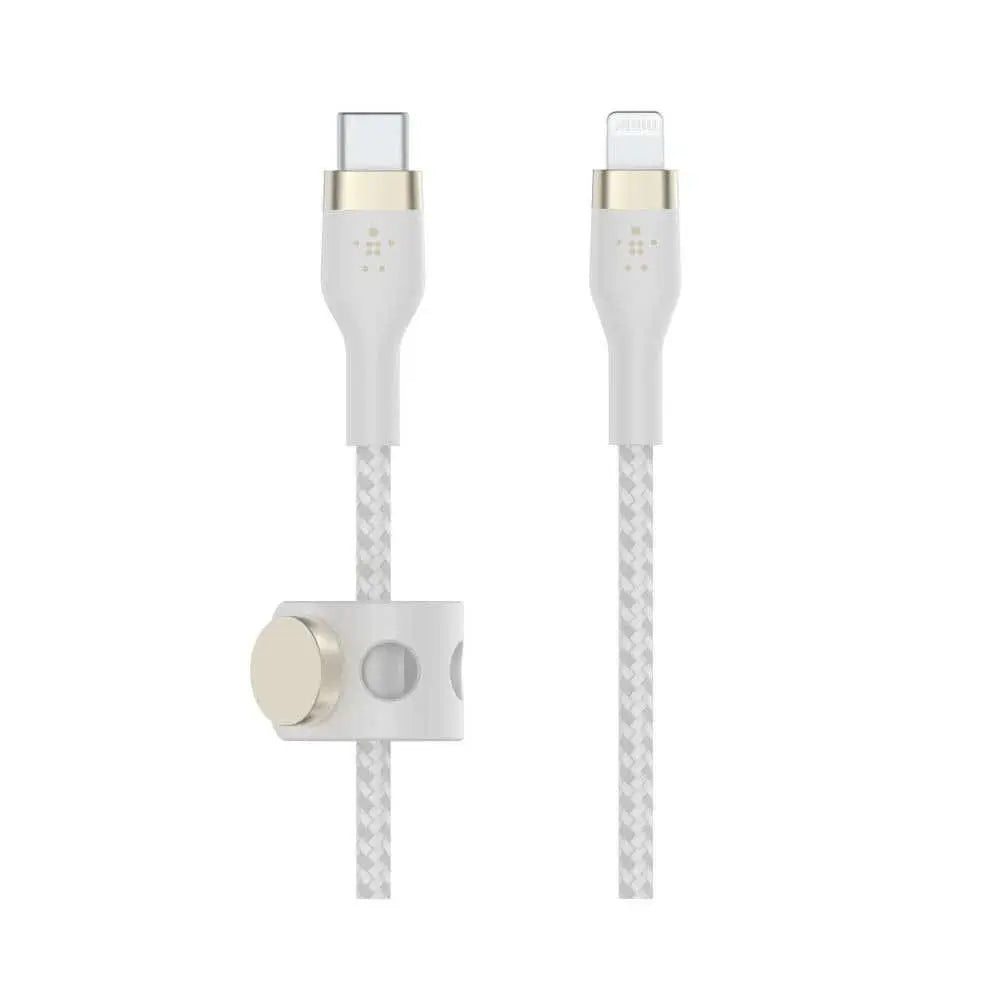 Cable Belkin Pro Flex USB-C a Lightning Cable 3m - Blanco