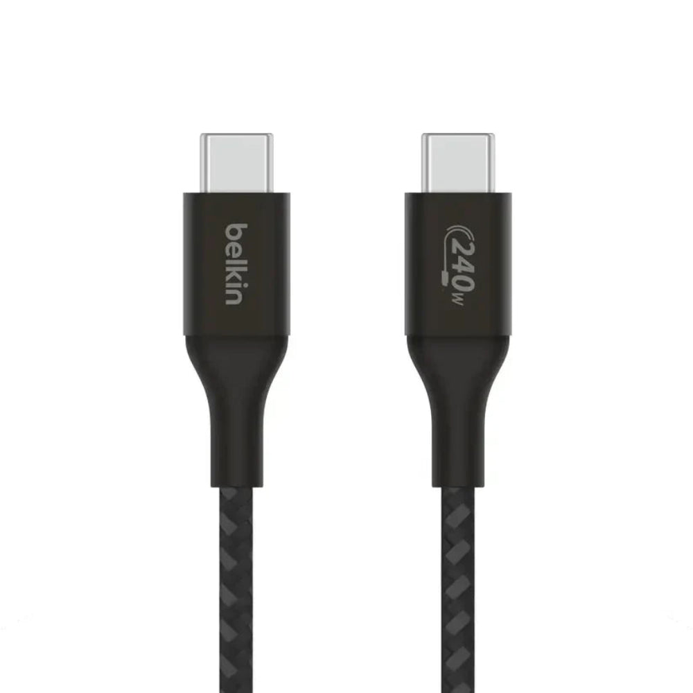 Cable de Carga Trenzado Belkin USB-C a USB-C 240W de 2m - Negro