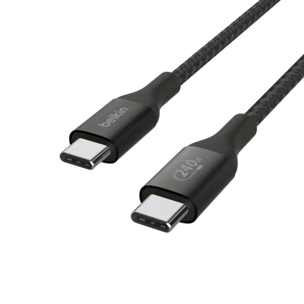 Cable de Carga Trenzado Belkin USB-C a USB-C 240W de 2m - Negro