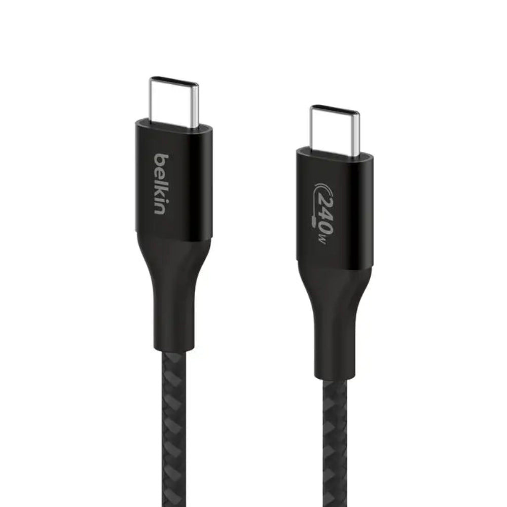 Cable de Carga Trenzado Belkin USB-C a USB-C 240W de 2m - Negro