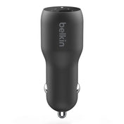 Cargador Carro Belkin Dual PPS 37W USB-C - Negro