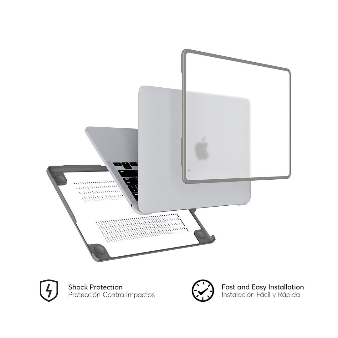 Hardcase Shock NCO para MacBook Pro 13 M1 - Gris