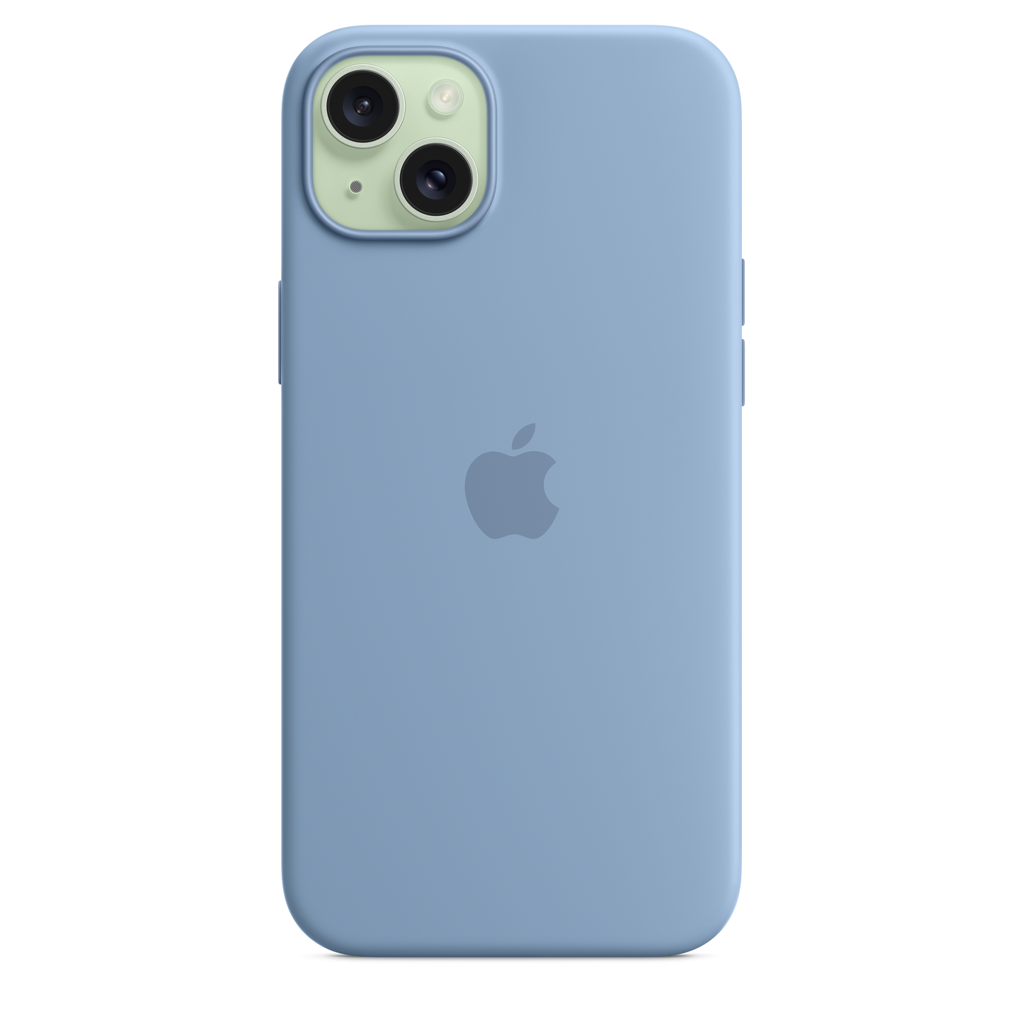 Funda de silicón con MagSafe para el iPhone 15 Plus - Azul invierno