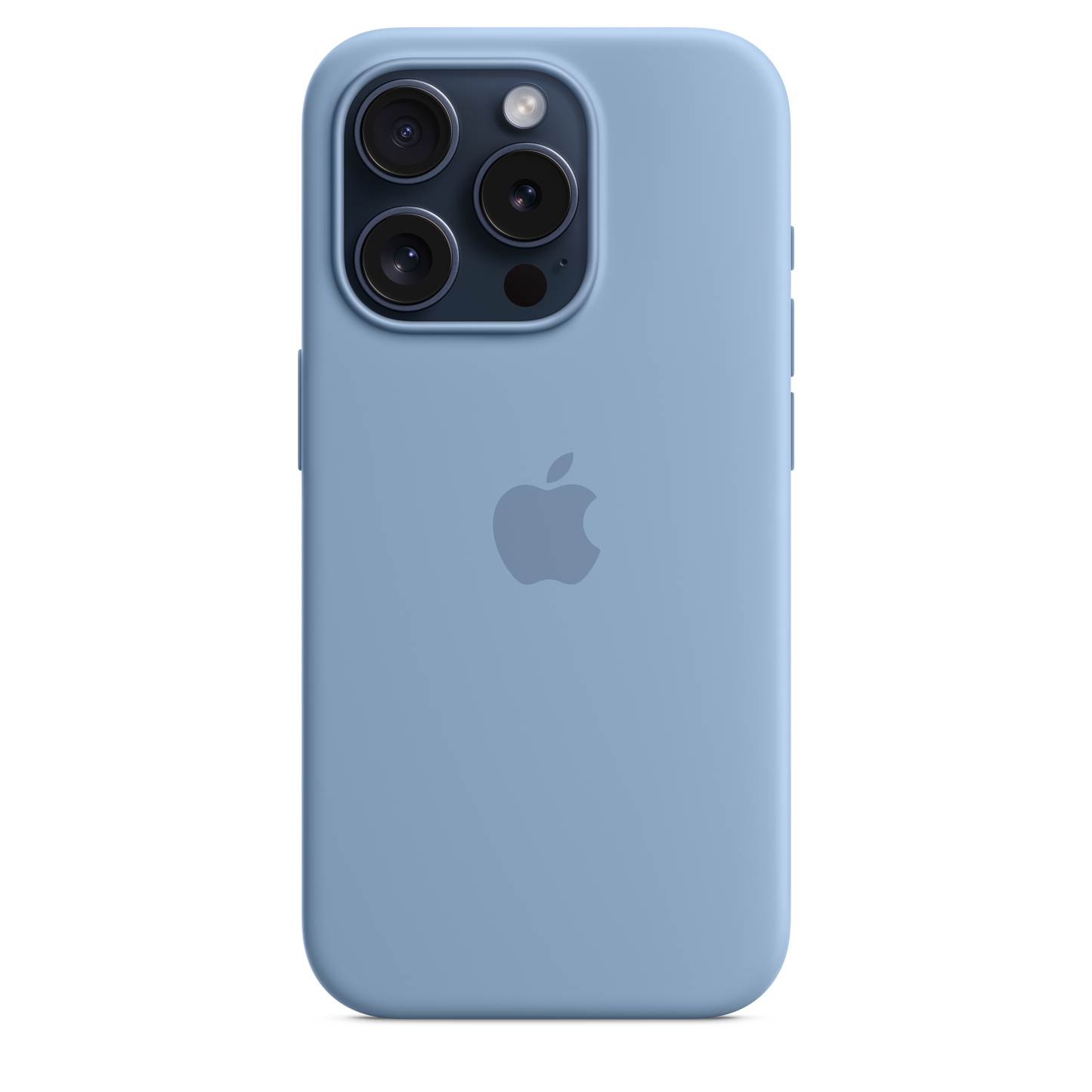 Funda de silicón con MagSafe para el iPhone 15 Pro - Azul invierno