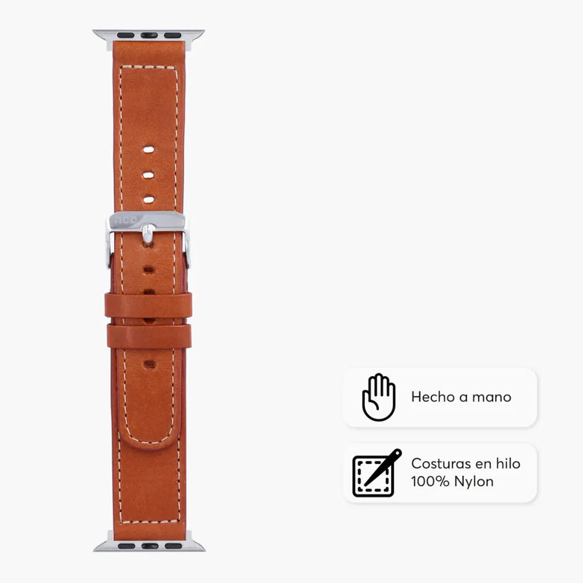 Correa_en_cuero_NCO_LeatherBand_para_Watch_Caramelo_imagen_posicion_2_iShop_Costa_Rica