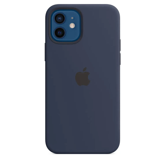 Funda Apple de Silicona con MagSafe para  iPhone 12/12 Pro - Azul Profundo