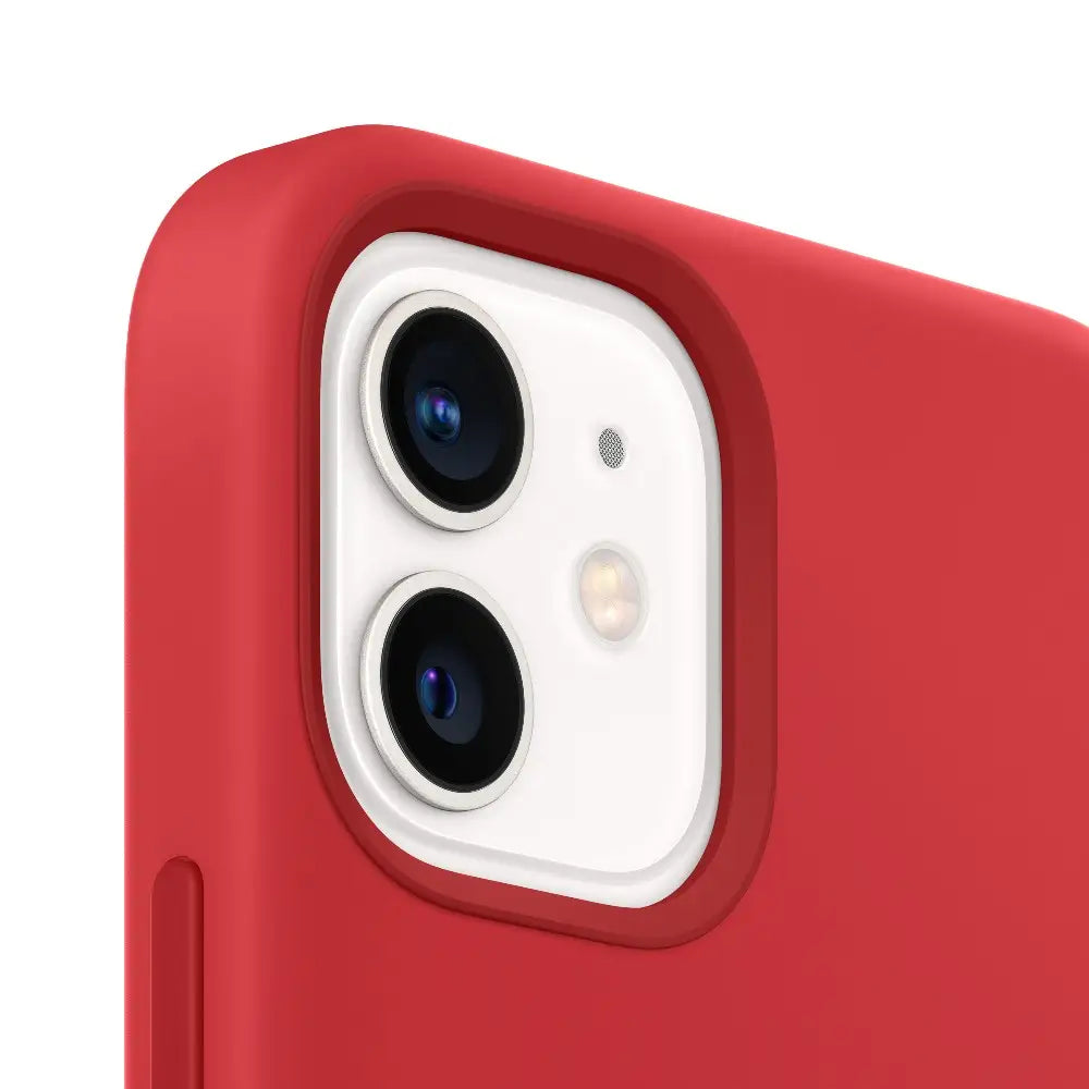 Funda Apple de Silicona con MagSafe para  iPhone 12/12 Pro - (PRODUCT) Rojo