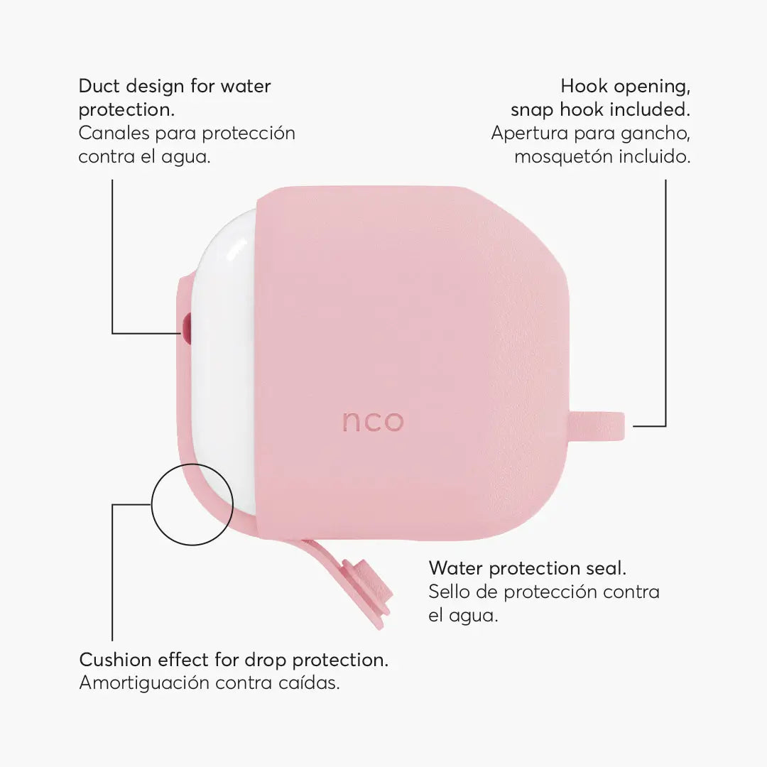 Case NCO SiliconeGuard para AirPods 3 - Rosado