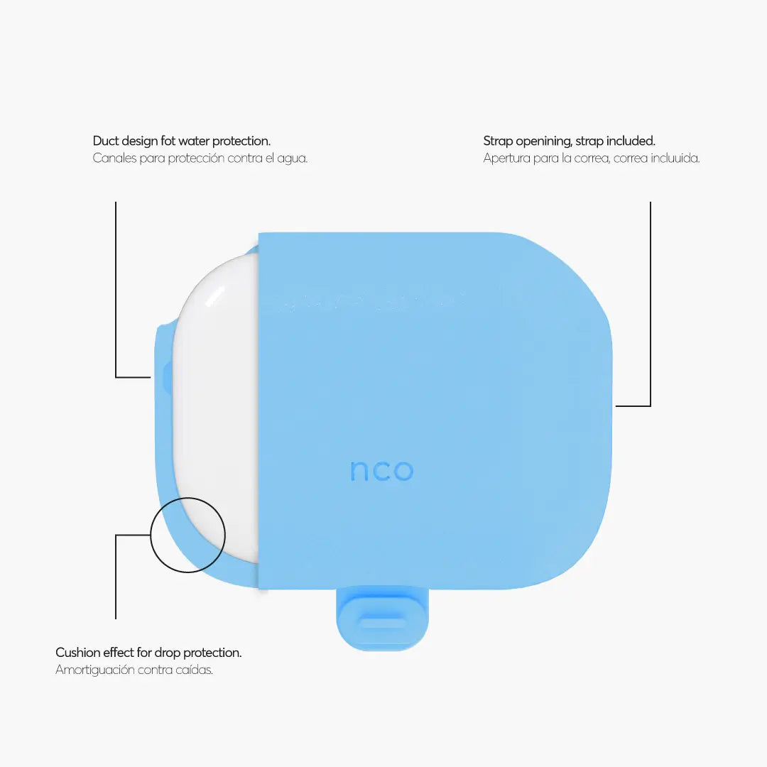 Case NCO SiliconeGuard para AirPods Pro 2da Generación – Azul