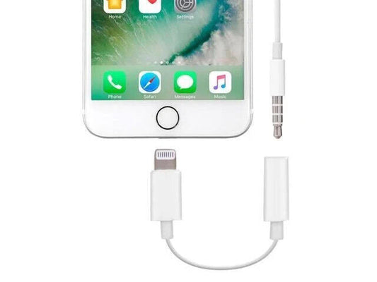 Adaptador Apple Lightning a audio 3.5mm - Blanco