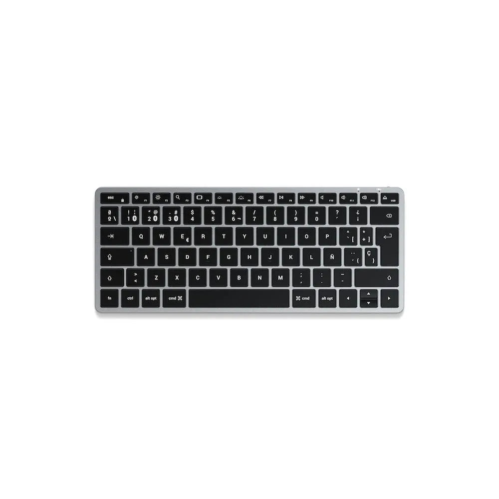 Teclado_Retroiluminado_Satechi_Slim_X1_Bluetooth_Español_Gris_Espacial_Posición_1_iShop_Costa_Rica