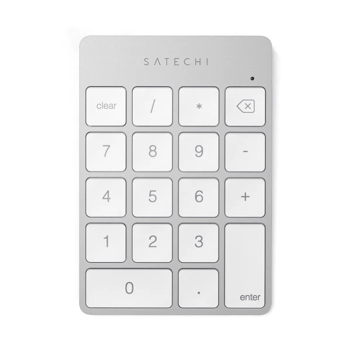 Teclado Numérico Satechi bluetooth recargable delgado de aluminio - Plata